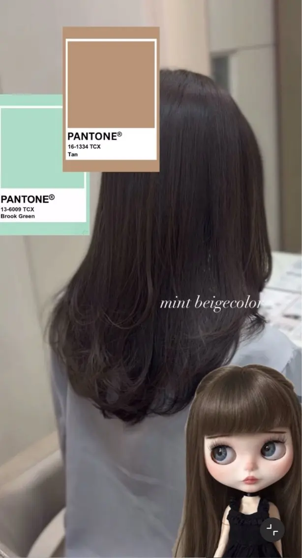 セミロング カット ヘアカラー 🎀さ こﾁ🎀のヘアスタイル