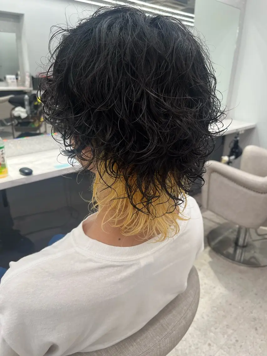 カラー メンズ カット ヘアカラー 🍐シャドウパーマ メンズ特化/守岡🍐のヘアスタイル