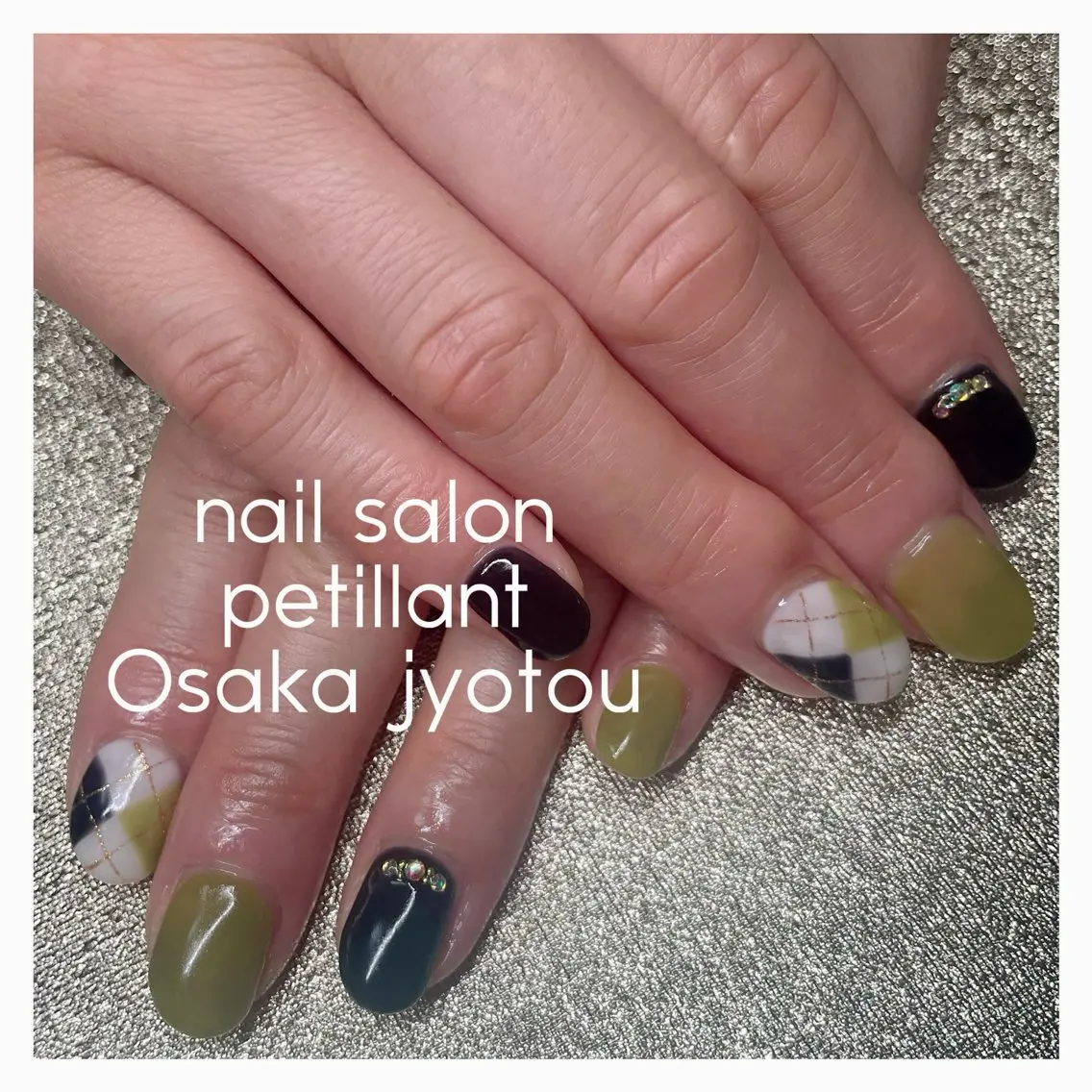 ネイル ネイビー nail salon petillantのネイルデザイン