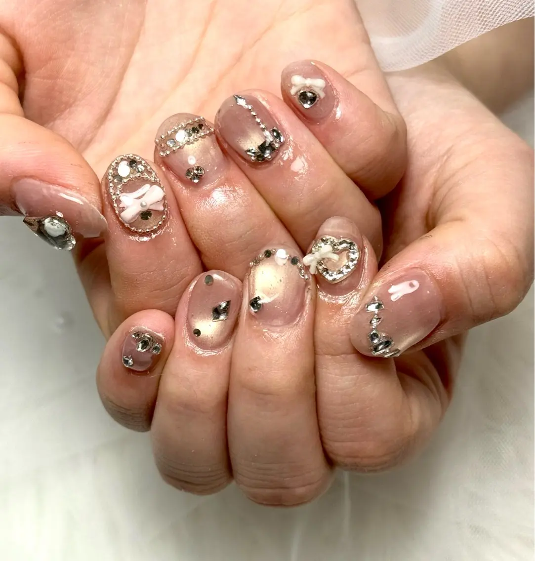 ネイル ワンホンネイル salon luge あめ🍬のネイルデザイン