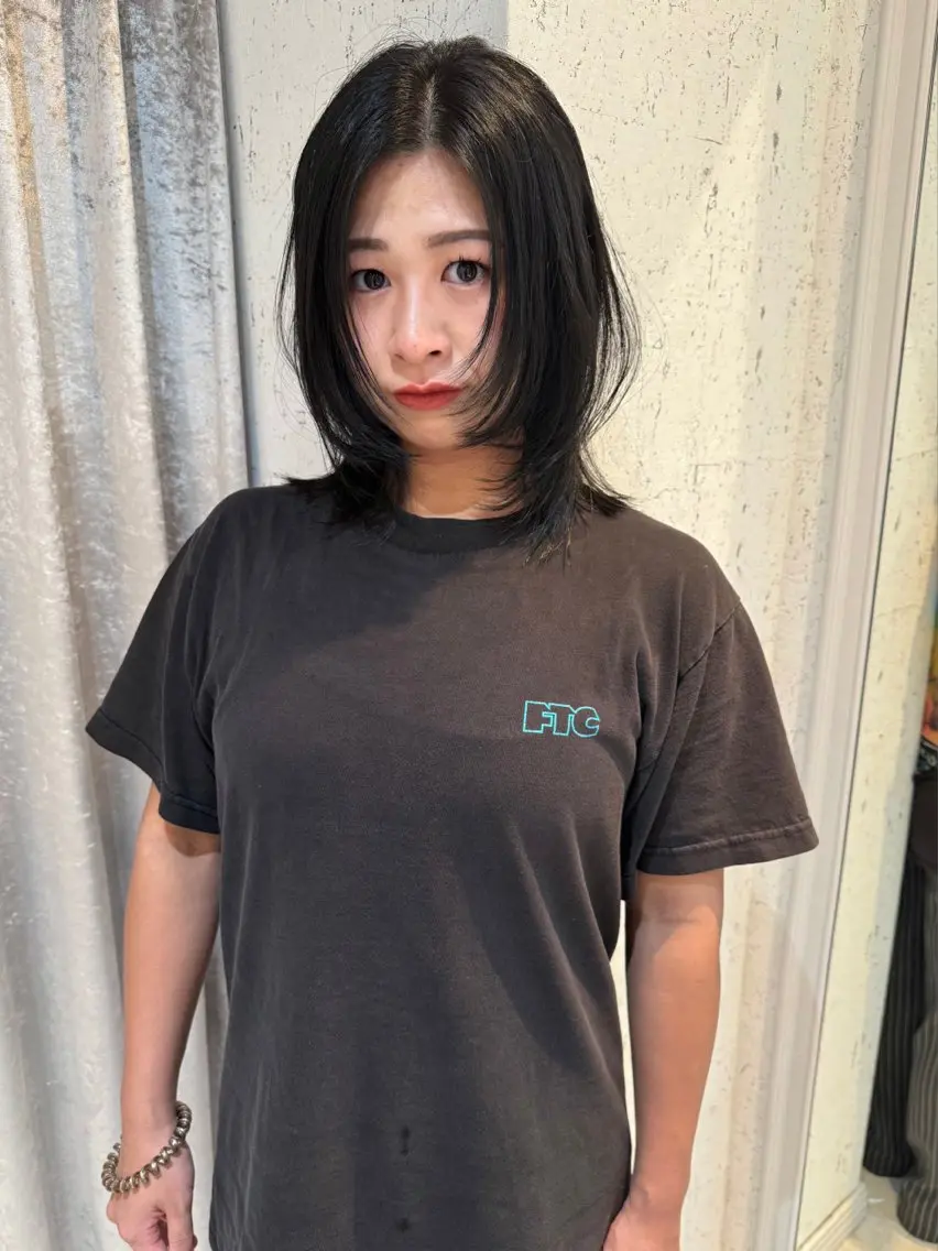 ミディアム カラー カット ヘアカラー トリートメント mai / linoah˚✧のヘアスタイル