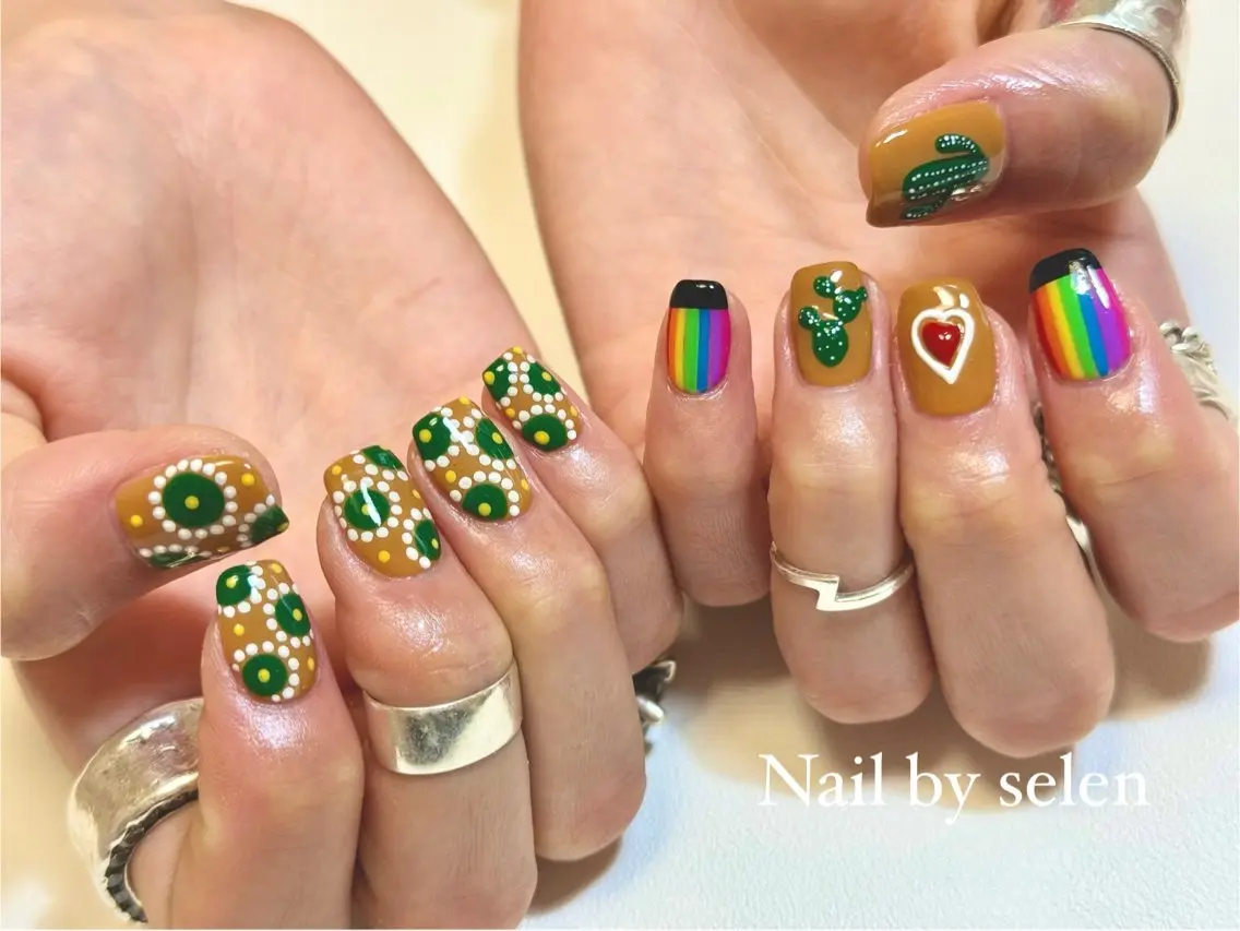 ネイル アートネイル ジェルネイル ニュアンスネイル パラジェル シンプルネイル ハンドネイル Nail by selenのネイルデザイン
