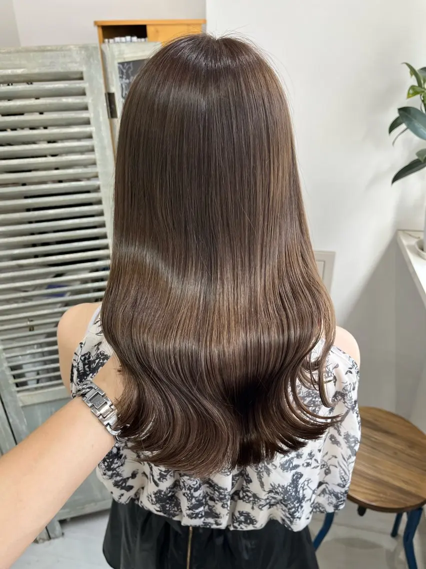 ロング カット ヘアカラー トリートメント ヘッドスパ ヘアセット 🪞透明感カラー🫧 縮毛矯正🥇かずきのヘアスタイル