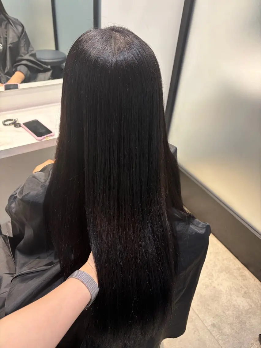 ロング カット 縮毛矯正 トリートメント FUJII MARINのヘアスタイル