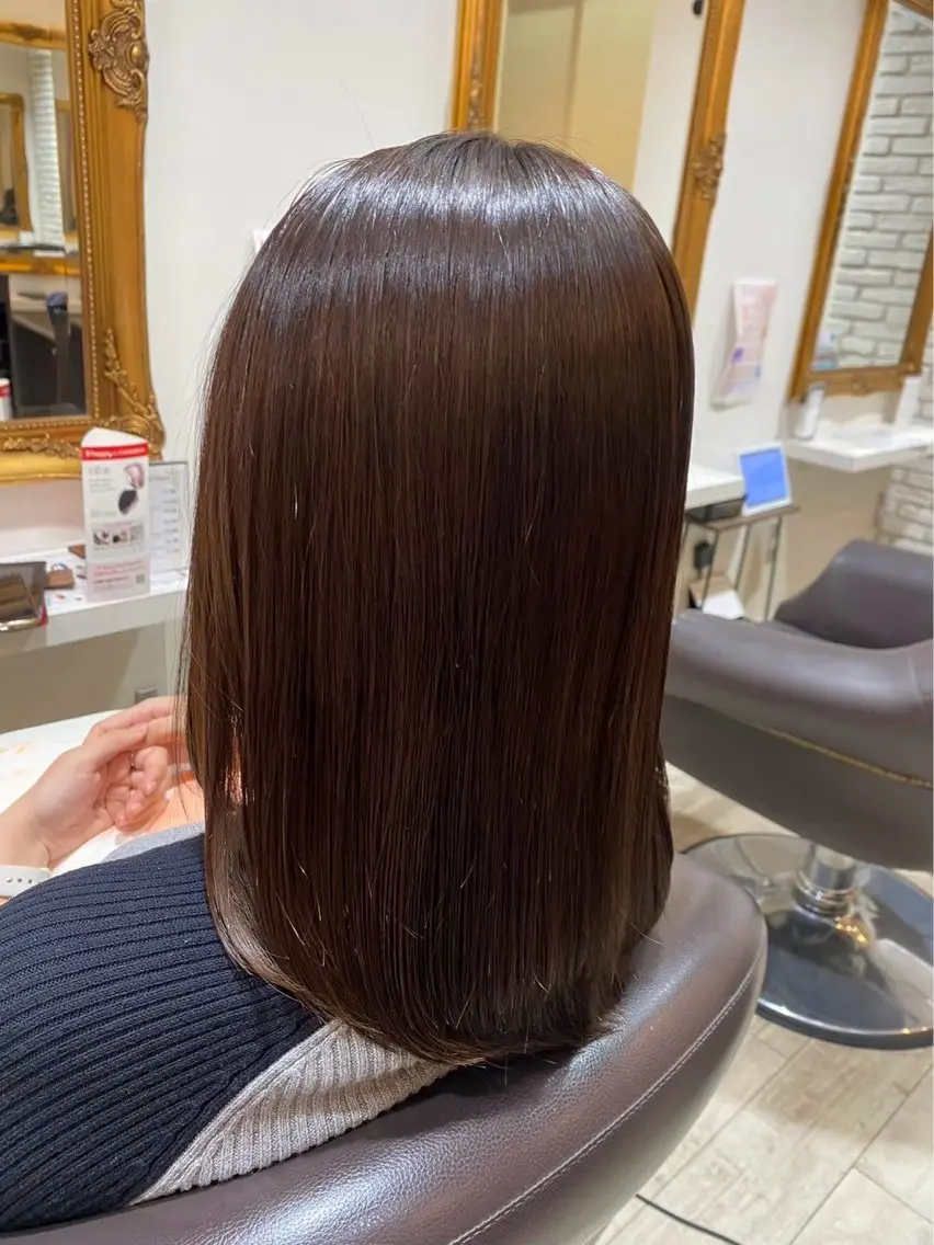 🌈✂︎カット➕👩‍🦰カラー[グレイ/ファッション]➕✨3Stepトリートメント➕超音波アイロンの写真