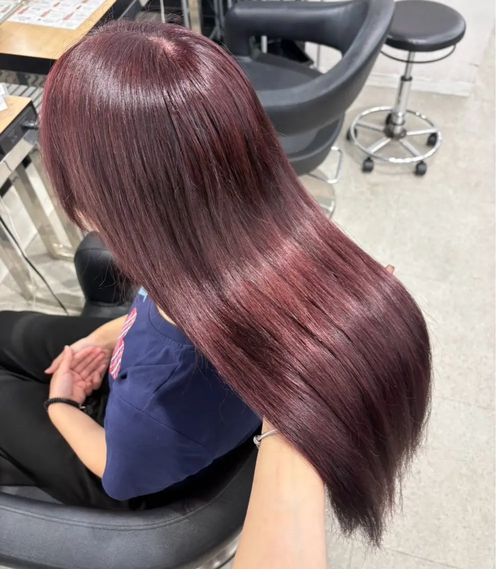 ロング ヘアカラー miku/ラベンダー 透明感カラー🪻❤︎のヘアスタイル