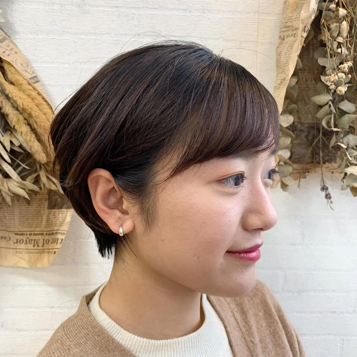 ショート 切りっぱなしボブ ショートボブ ハンサムショート ボブ ショートヘア カット トリートメント 初めてのショート お任せください✂️のヘアスタイル