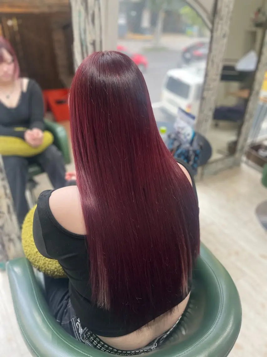 ロング ヘアカラー エクステ orque deux .kannaのヘアスタイル