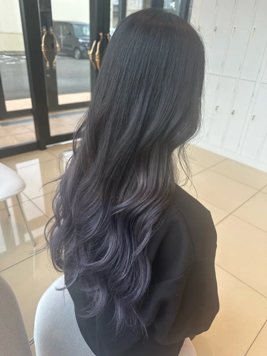 ロング カラー ヘアカラー トリートメント 丸山 香のヘアスタイル