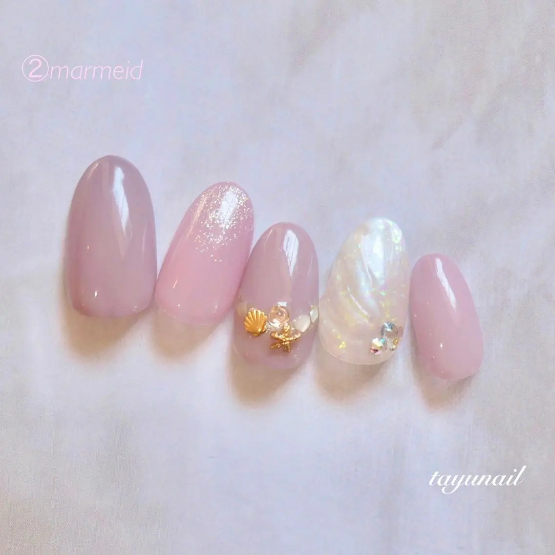 ネイル アートネイル ブルー フットネイル ジェルネイル パラジェル ネイルサロン 【たゆnail】のネイルデザイン