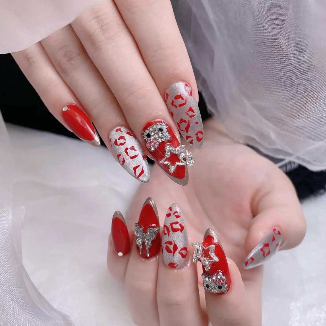 ネイル 成人式 ジェルネイル ネイルチップ ハンドネイル MoMoA Nail ネイル長さ出し専門店のネイルデザイン