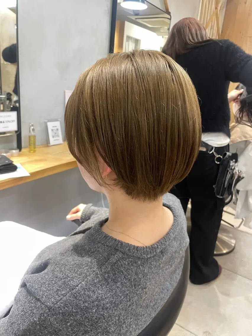 ショート ショートヘア カット トリートメント 🌙赤み消し/韓国/ 艶カラー/suwaのヘアスタイル