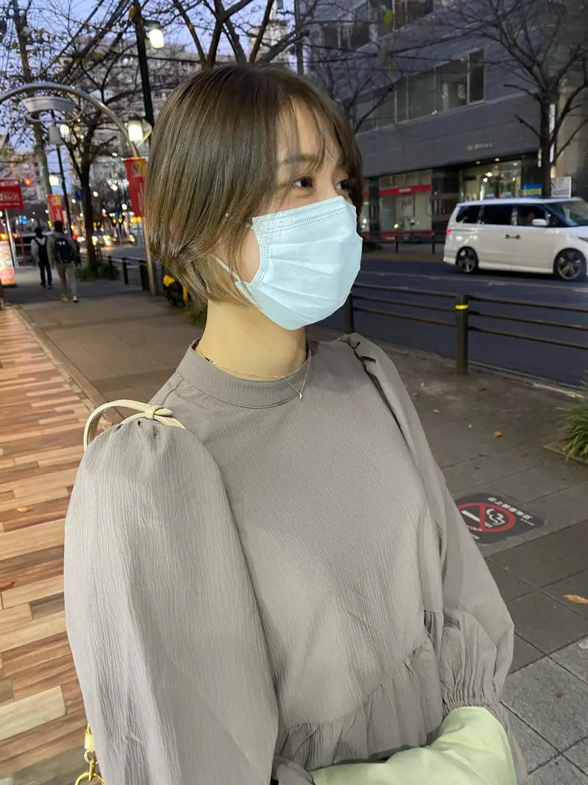 人気のショート小顔カット💕の写真