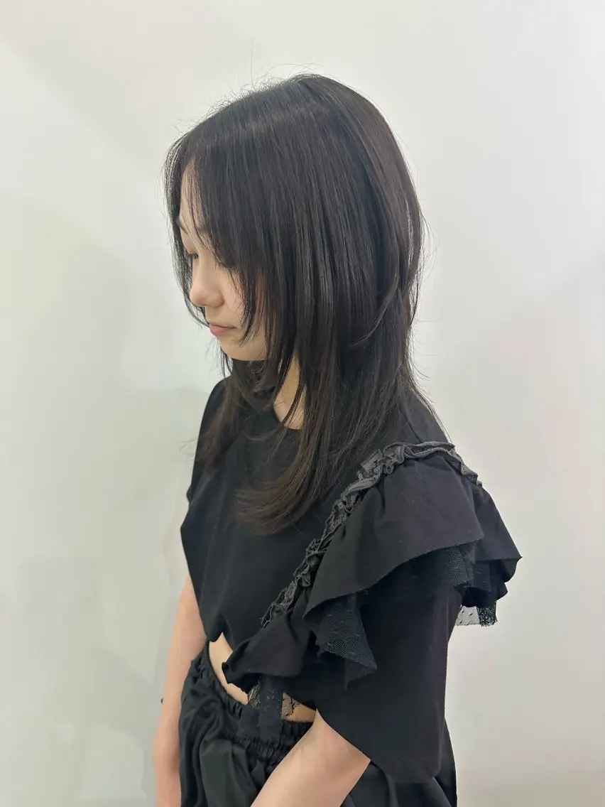 セミロング カット トリートメント レイヤー/ナチュラル 💐nao.のヘアスタイル