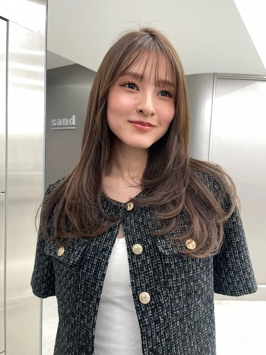 ミディアム カラー カット ユズキ/銀座似合わせ カット♡透明感カラーのヘアスタイル