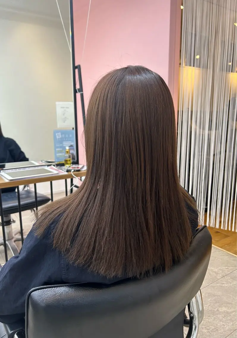 ロング カラー ヘアカラー トリートメント suehiro yunaのヘアスタイル