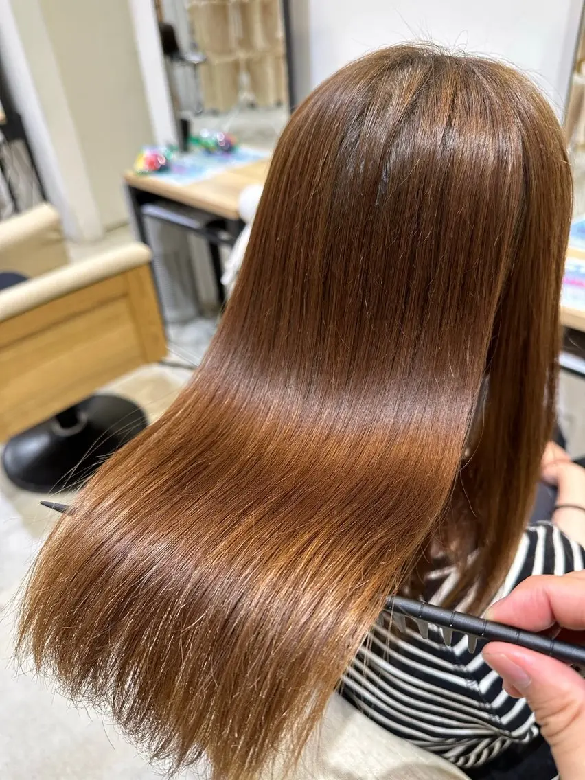 縮毛矯正 末成 紗乃のヘアスタイル