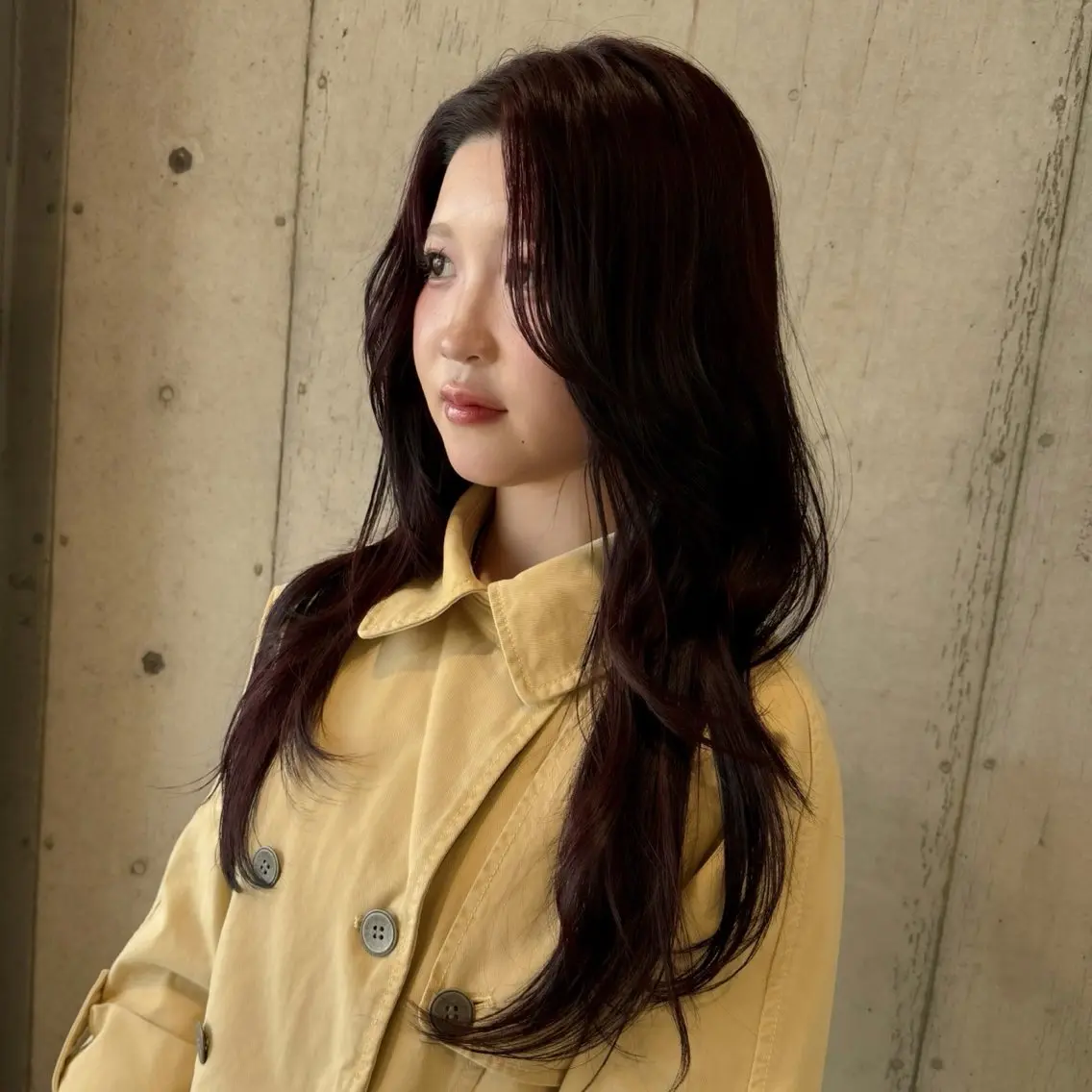 ロング カラー レイヤーカット カット ヘアカラー トリートメント 柔め透明感血色カラー 暖色/レイヤー/ゆいのヘアスタイル