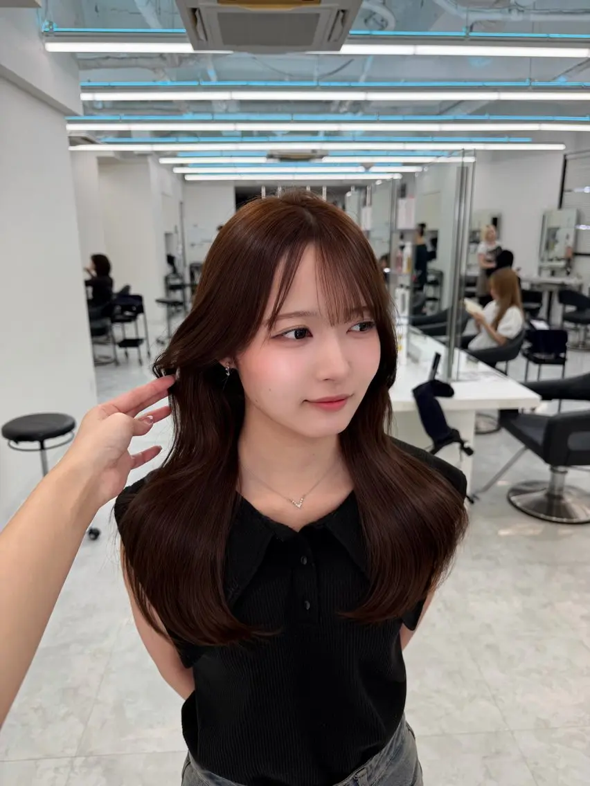ロング カラー カット ヘアカラー noa🎀美髪縮毛/ 透明感カラーのヘアスタイル