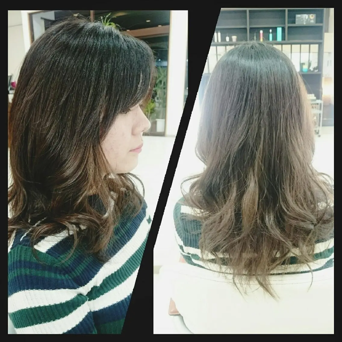 ロング キンジョウ エナミのヘアスタイル