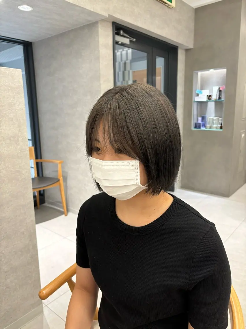 ショート カラー ヘアカラー トリートメント 望 吹のヘアスタイル