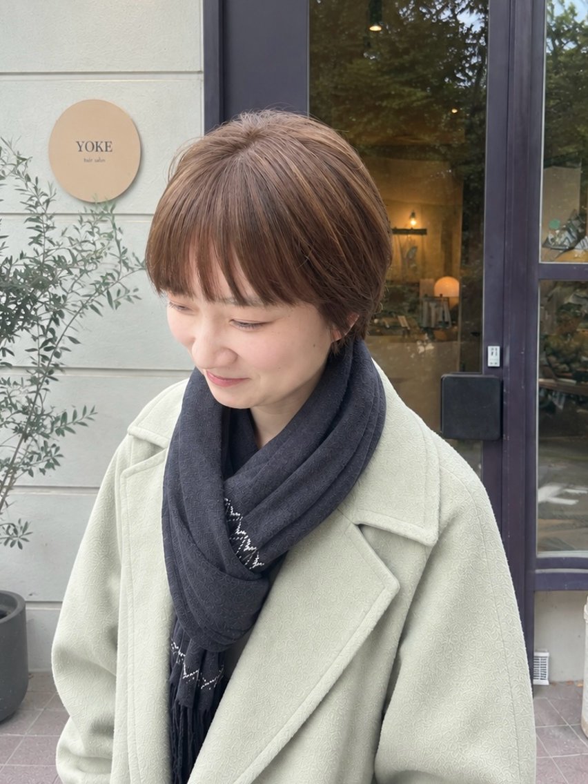 ショート ショートヘア カット 🐰桃山台/髪質改善 山亀のヘアスタイル