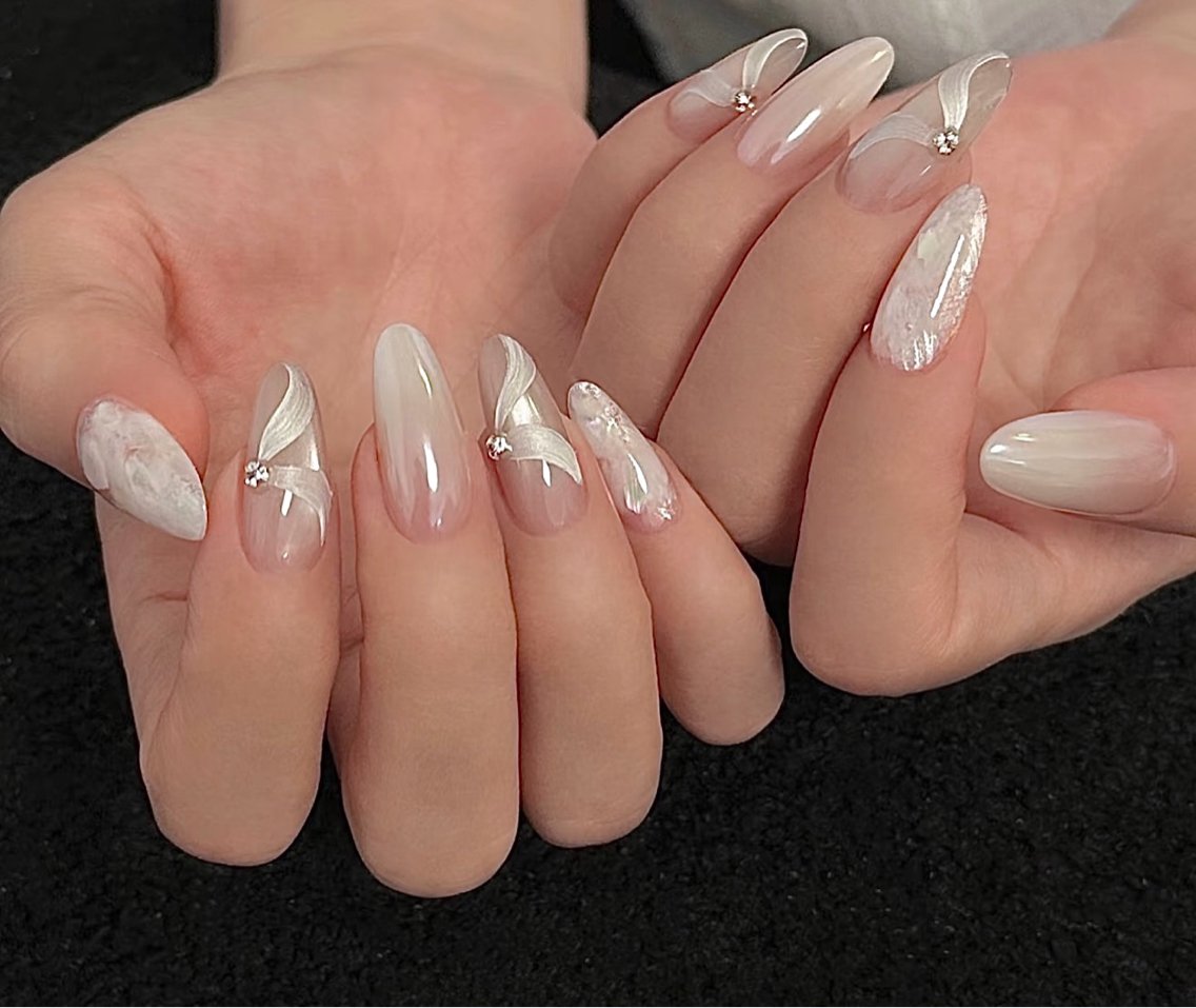 ネイル ボルドー ブラウン フットネイル フレンチネイル グラデーション ハンドネイル Lynn_ Nailのネイルデザイン