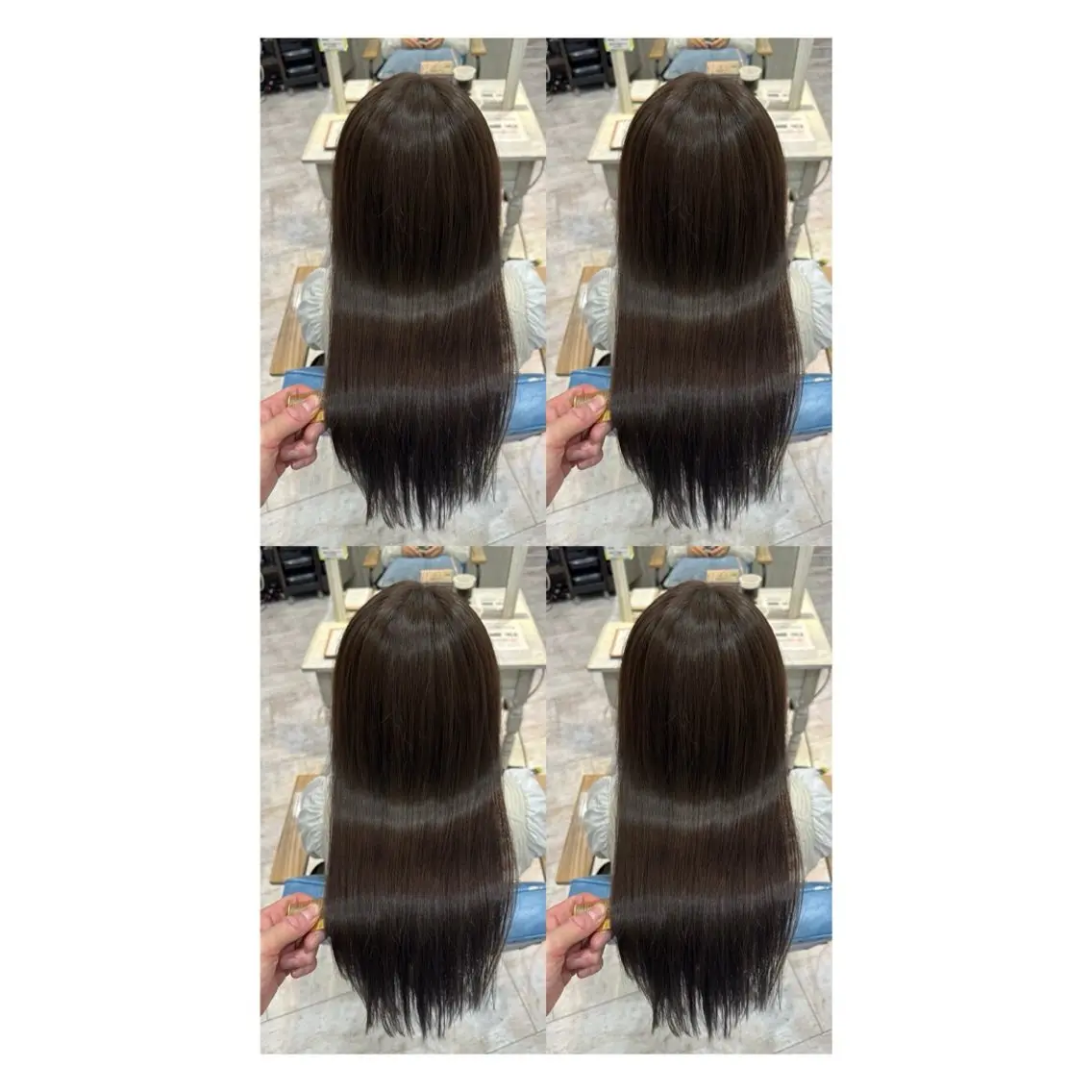 ロング カラー 透明感カラー 髪質改善 縮毛矯正 トリートメント カット ヘアカラー トリートメント 店長✨レイヤー✖️ 髪質改善✖️韓国ヘアのヘアスタイル
