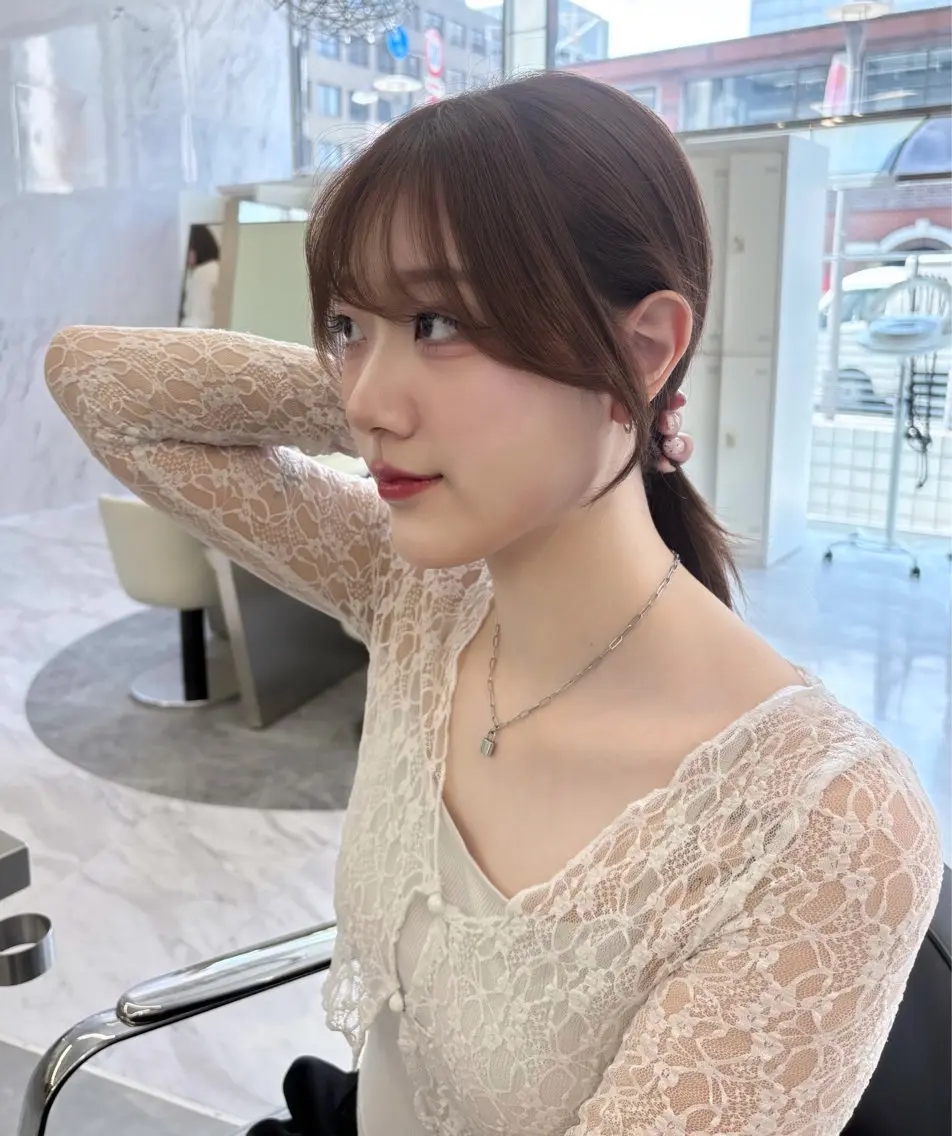 セミロング カット ヘアカラー Parve Mix/ 平 奈果🎀のヘアスタイル