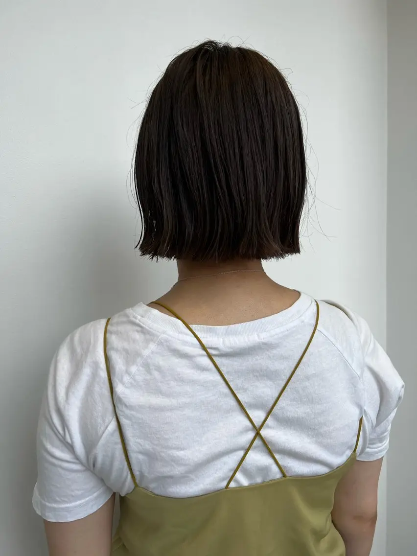カラー ベージュカラー オリーブベージュ ホリバ ユカのヘアスタイル