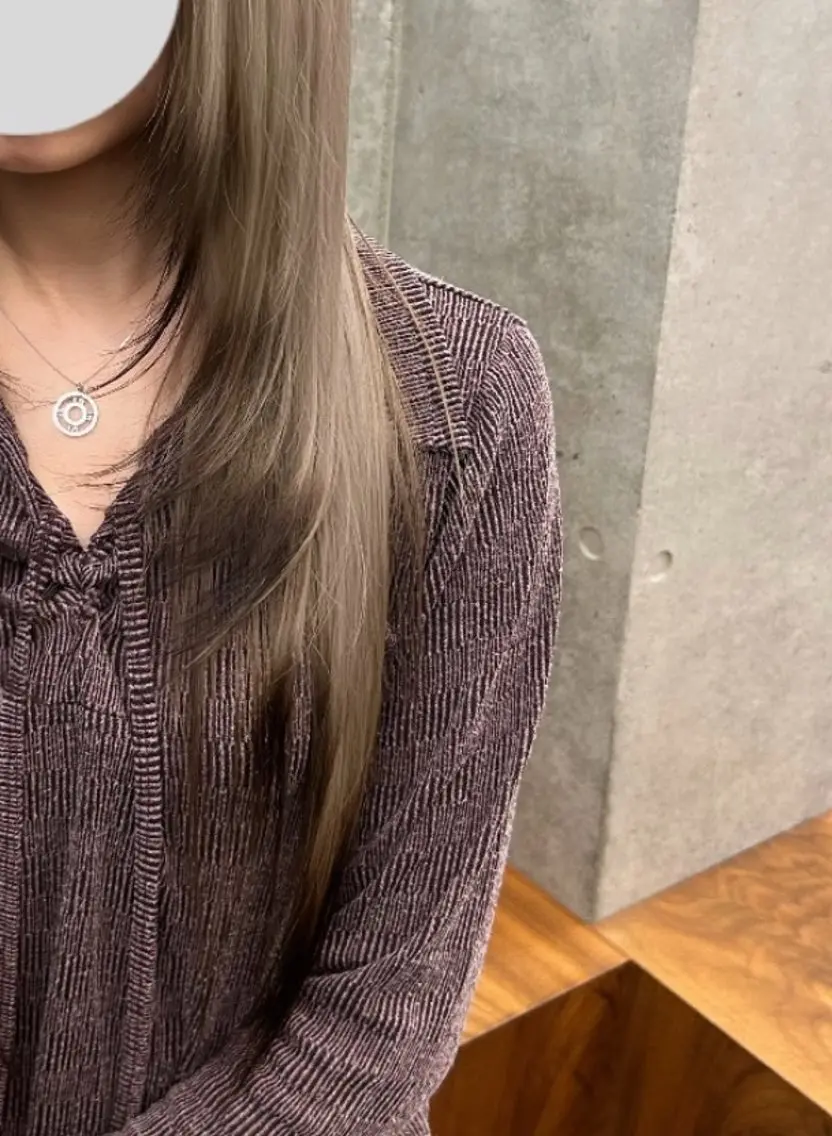 ロング 💙ハイトーン／韓国 style あかねのヘアスタイル