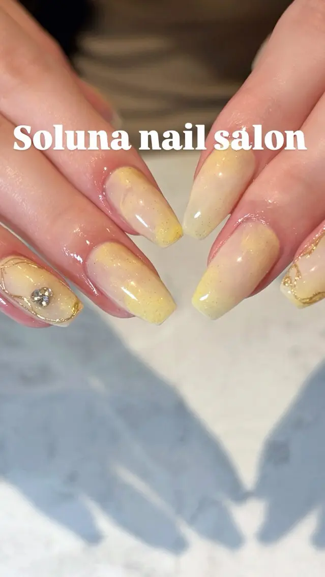 ネイル マグネットネイル ピンク ハンドネイル soluna なつみのネイルデザイン