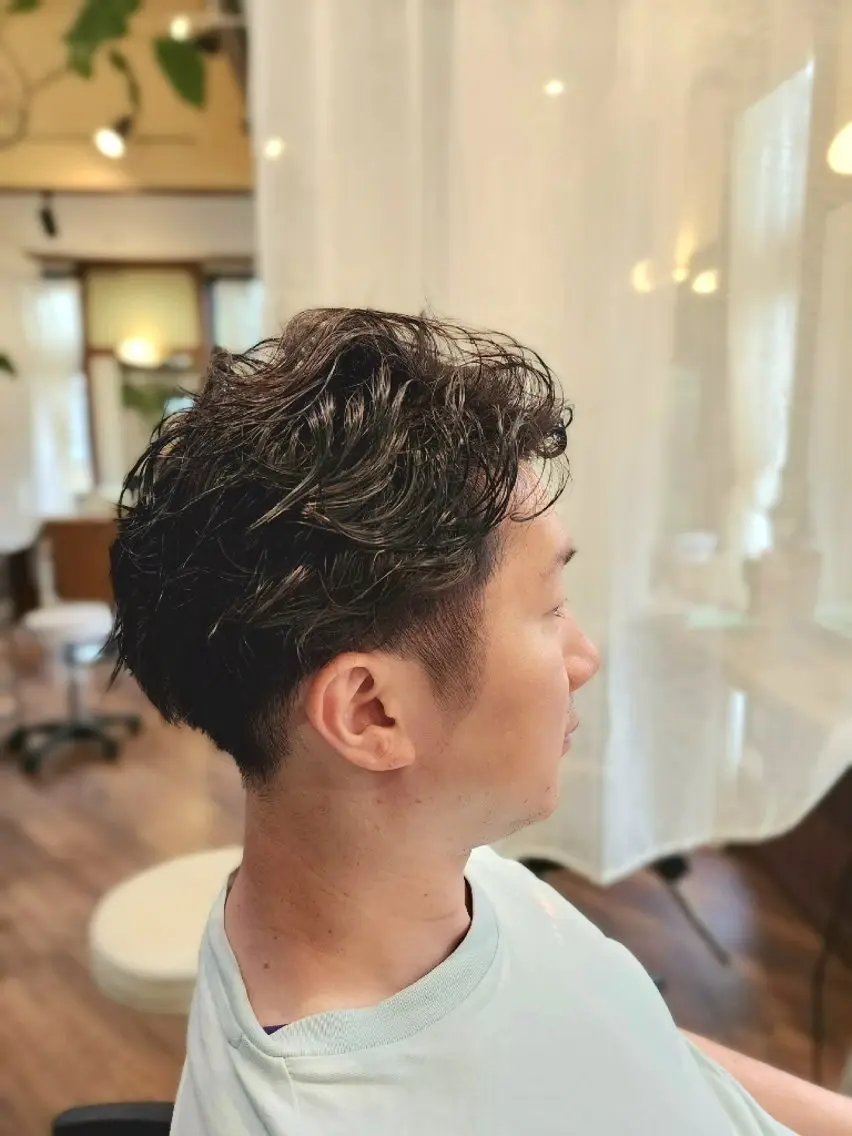 ショート パーマ ショートヘア 柏 康孝のヘアスタイル