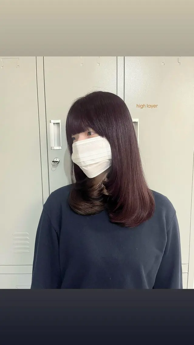 🎀韓国レイヤー/ 🫧透明感カラーのヘアスタイル