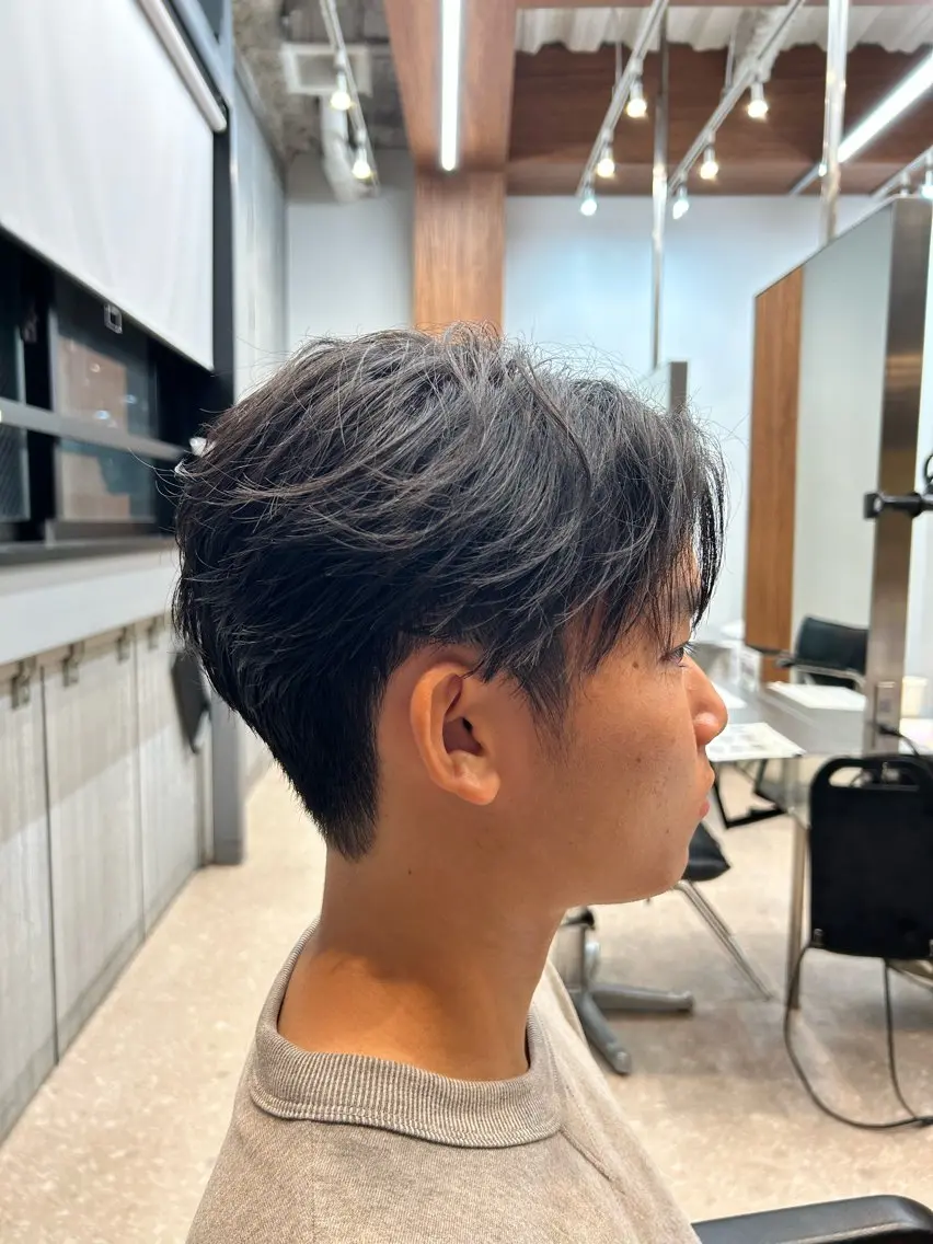 セミロング メンズ 砂川 渉　elima byのヘアスタイル