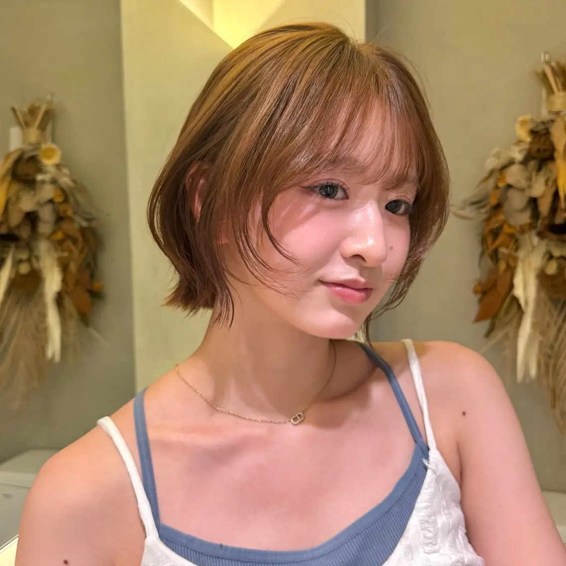 【平日限定ミニモ学割💖🧸】🍒似合わせカット+フルカラー+保湿トリートメント🧸💘の写真