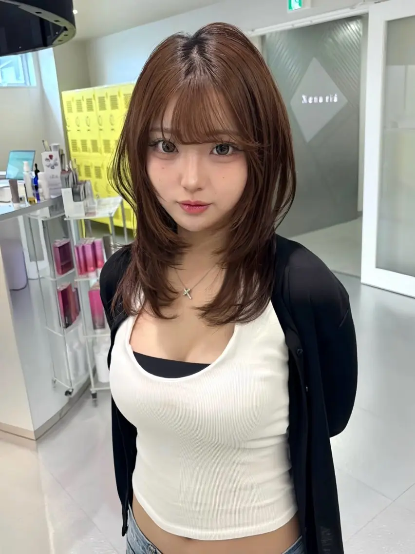 ロング カット Ryo/名古屋 /小顔レイヤーカットのヘアスタイル