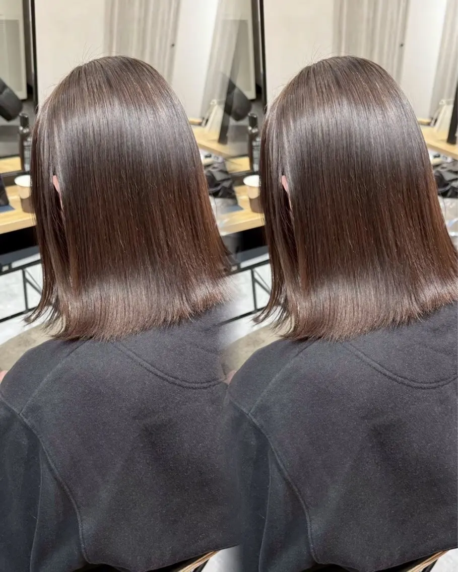 縮毛矯正 鶴ケ峰カラー 透明感カラー葵🫧のヘアスタイル