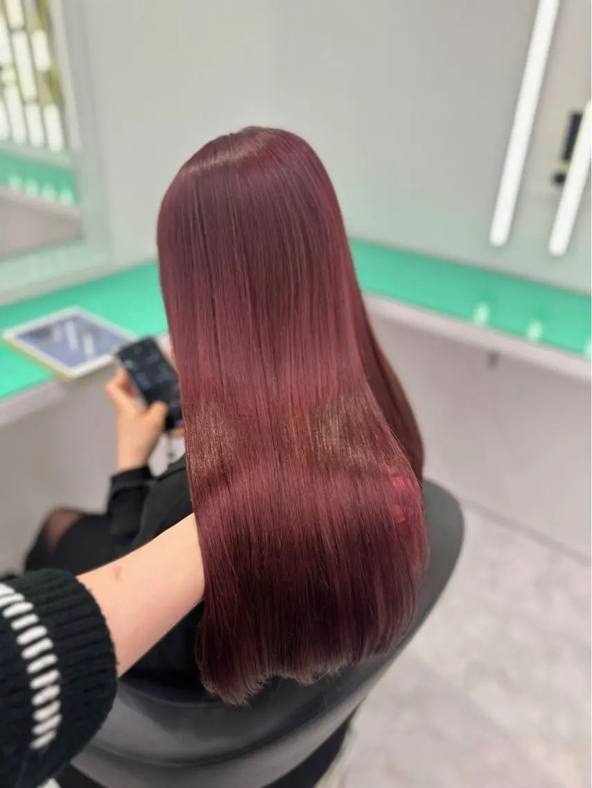 ロング カラー ヘアカラー トリートメント ヘアセット 透明感うる艶カラー 🤍MANAMIのヘアスタイル