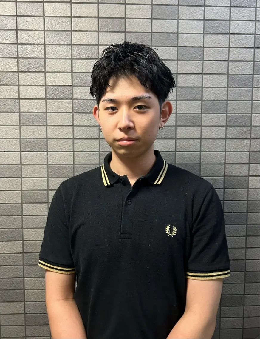 ショート パーマ メンズ メンズブリーチ メンズハイライト メンズインナーカラー メンズパーマ プードルパーマ カット パーマ トリートメント 💈メンズ短髪特化 ✂︎伊藤大輝💈のヘアスタイル