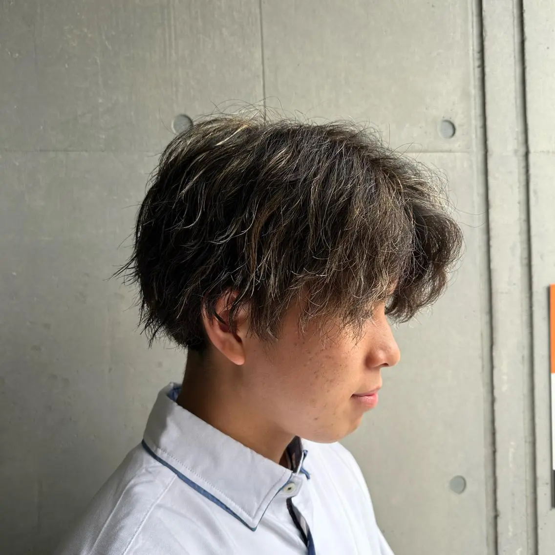 ショート カラー ハイライトカラー ハイライト カット ヘアカラー トリートメント 💜推しインナー カラー/菊池柊真💜のヘアスタイル