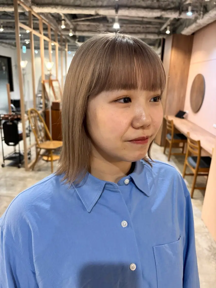 ミディアム ヘアカラー トリートメント Hayashi Shioriのヘアスタイル