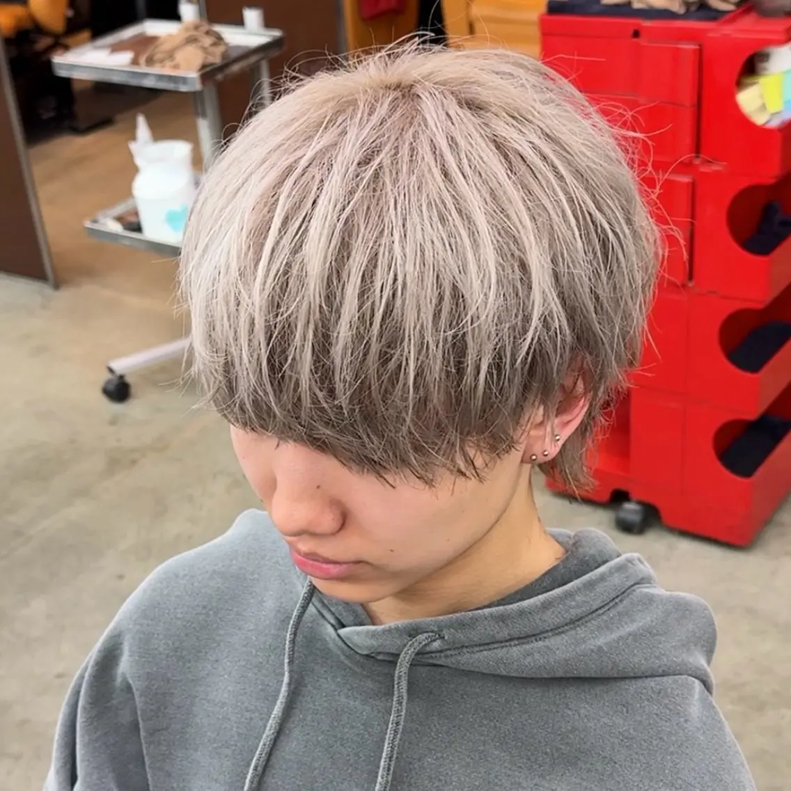 ショート カラー メンズ ベージュカラー カット ヘアカラー メンズカラー指名率 1位🌈koikeのヘアスタイル