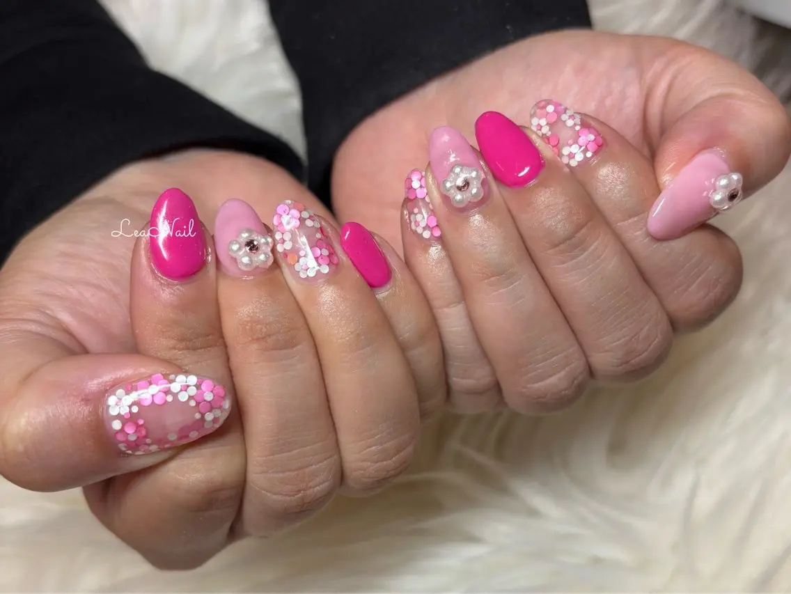 ネイル ピンク Lea Nailのネイルデザイン