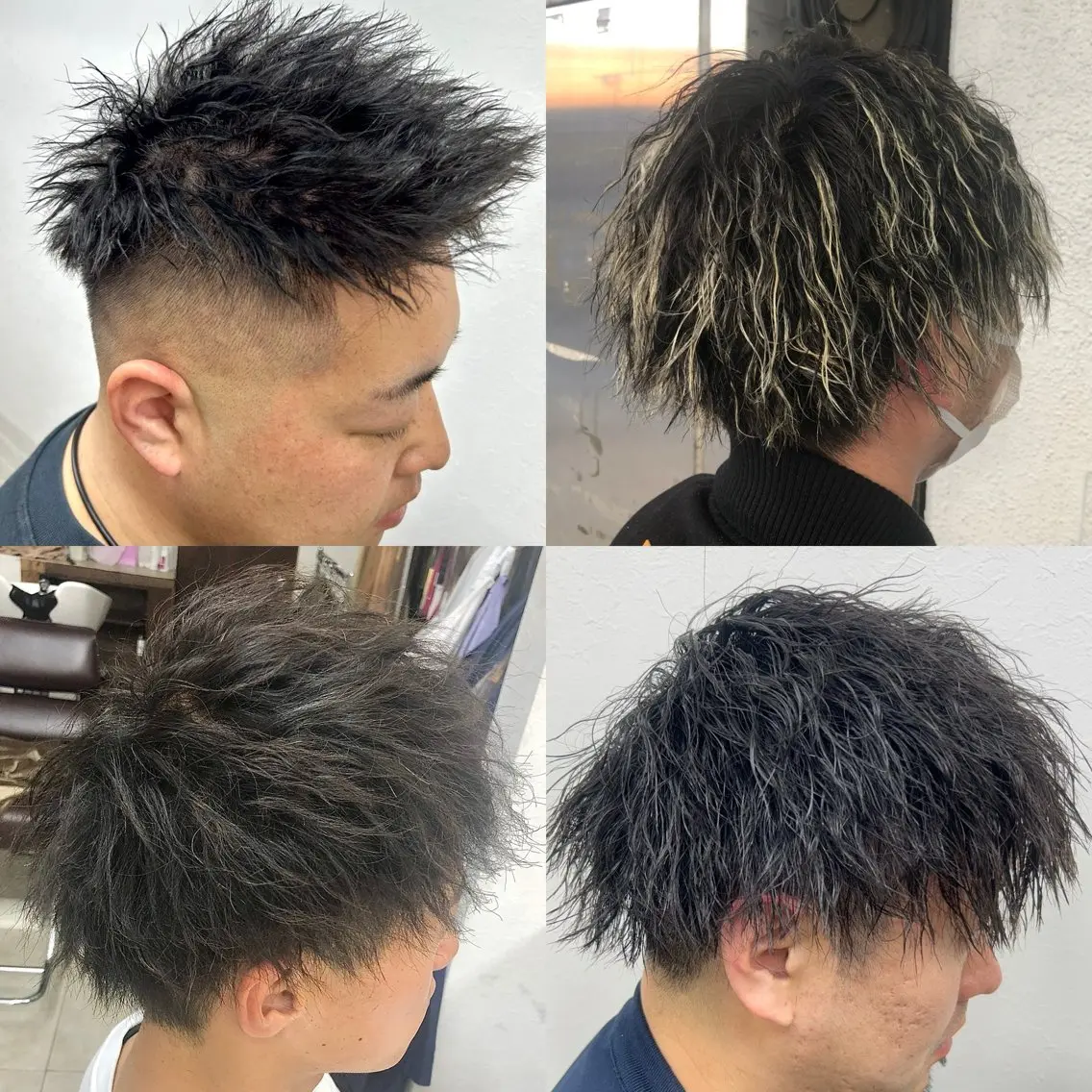 パーマ メンズ 最高級エクステ /羽エクステ白石宇由のヘアスタイル