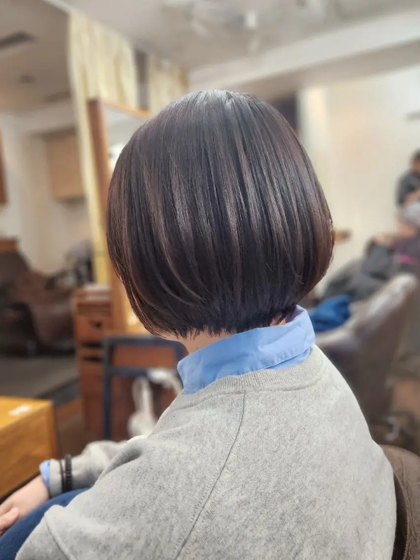ショート ショートボブ アッシュ ボブ 外国人風カラー ハイライト カット ヘアカラー 縮毛矯正 トリートメント まとまり💯悩み改善 ★松本尚弥★店長のヘアスタイル
