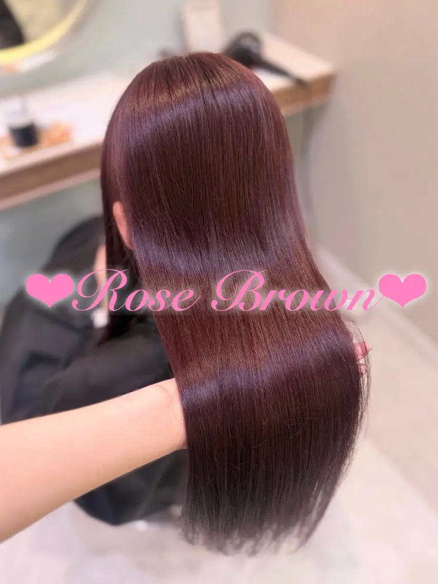 ロング カラー ブラウンカラー ラベンダーカラー ローズカラー ローズブラウン ヘアカラー トリートメント 暖色⌇﻿ブラウン⌇ 𝐀𝐤𝐚𝐫𝐢のヘアスタイル