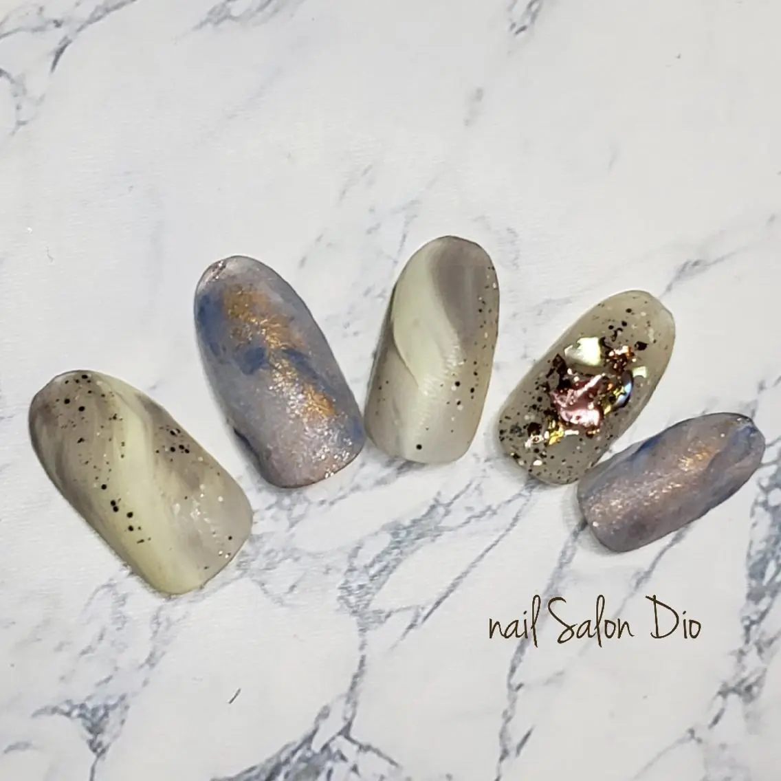 ネイル マットネイル ニュアンスネイル 春ネイル Nail salon Dioのネイルデザイン