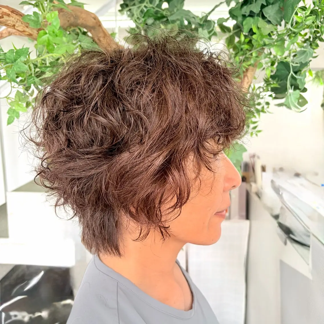 ショート パーマ カット パーマ 山田 里美のヘアスタイル