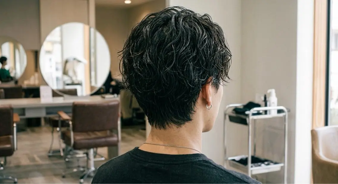 ショート パーマ メンズ 武樋 さやかのヘアスタイル